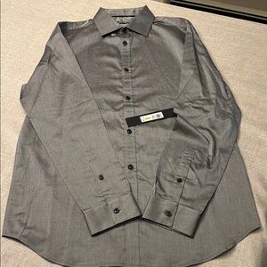 Karl Lagerfeld - Men's Gray button-down, long sleeve shirt/Size M/NWT